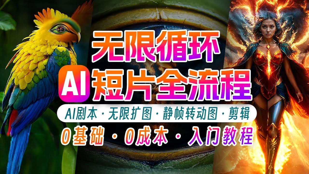 AI剪辑无限循环画面，新手小白轻松月入上万的秘技 - 项目资源网