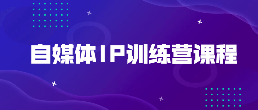 自媒体IP训练营课程 - 项目资源网