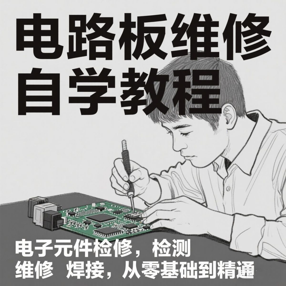 图片[1] - 电路板维修教程电子元器件入门到精通零基础检测技术视频